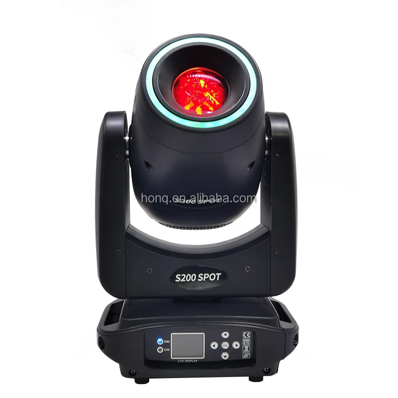 Beam Spot Wash 200w Led Moving Head  Lighting  Led Moving Head 7 Static 6 Rotate Gobos + 18 Prism