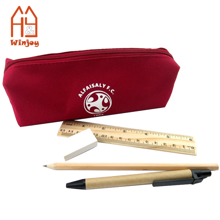 
Office & school supplies pencil ruler eraser nylon or oxford chain bag /pouch stationery set products. 