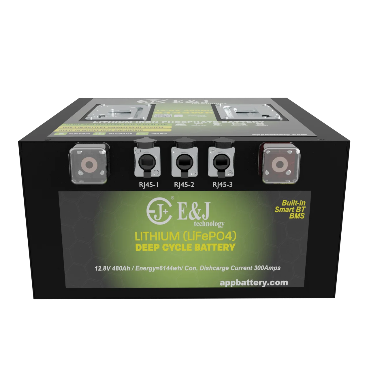 Аккумуляторная батарея lipo4 12 В 480Ah 500Ah для ev skuter с E & J 300A Bluetooth smart BMS CANbus