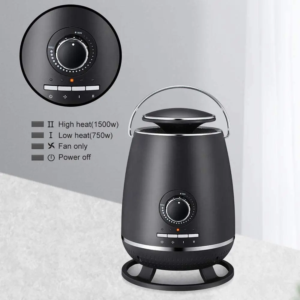 Space fan PTC Heater,LCD Electric heater  w/ Remote Control Automatic constant ,Rapid Heater Air Conditioner Heater & fan