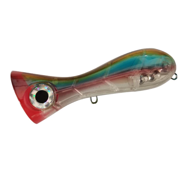 LUTAC LP02A POPPER 100MM 31G TOPWATER BKK HOOK 3D Lure Eyes Hard Bait Artificial bait