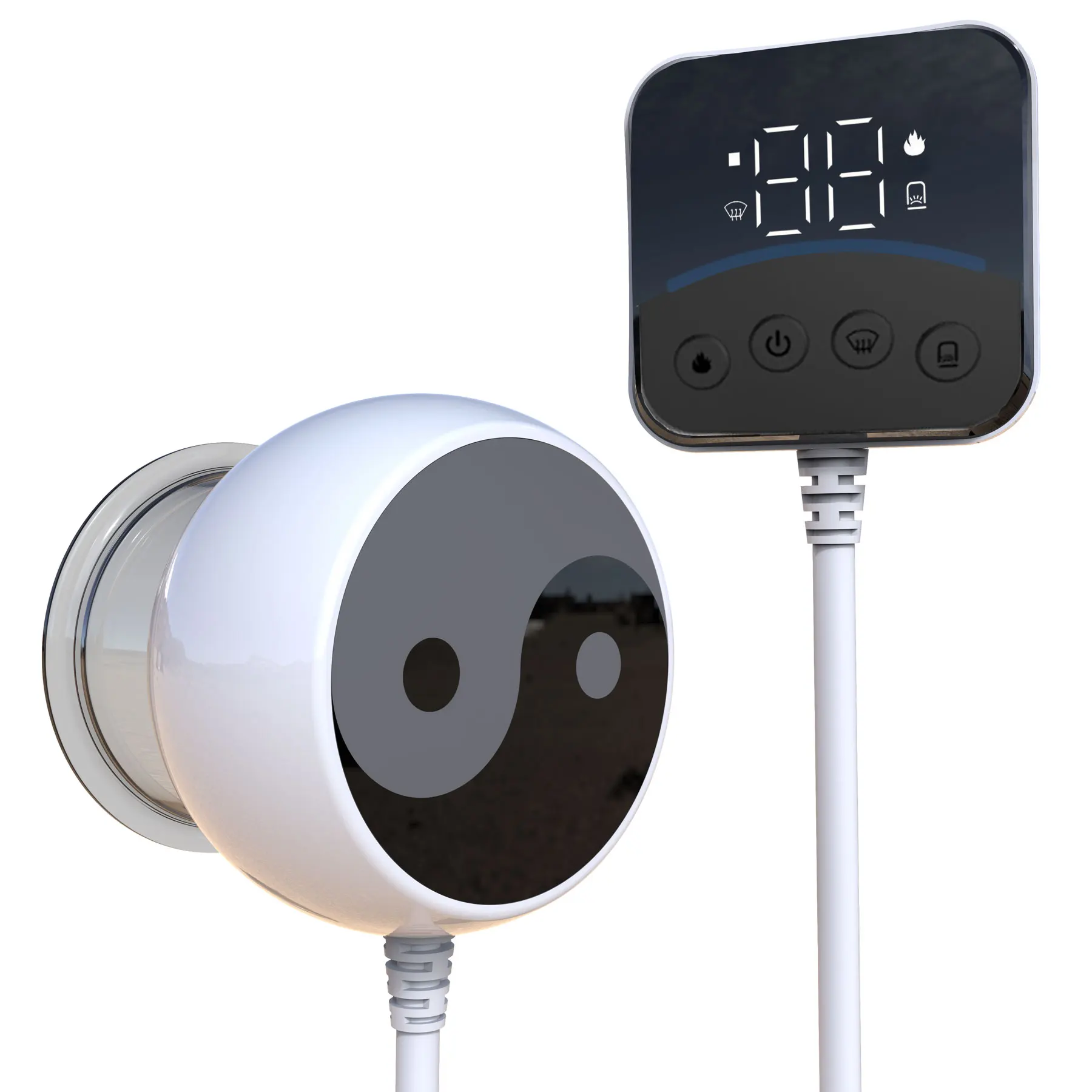 LED Visual operation remote controlling cupping instrument Intelligent Breathing Vacuum Cupping Therapy Electric GuaSha Cupping