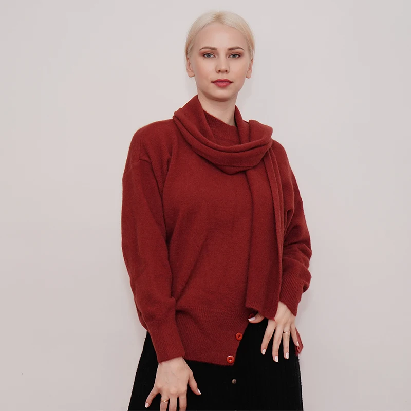 2021 autumn sweaters custom logo womens knit colour hoodie sweater