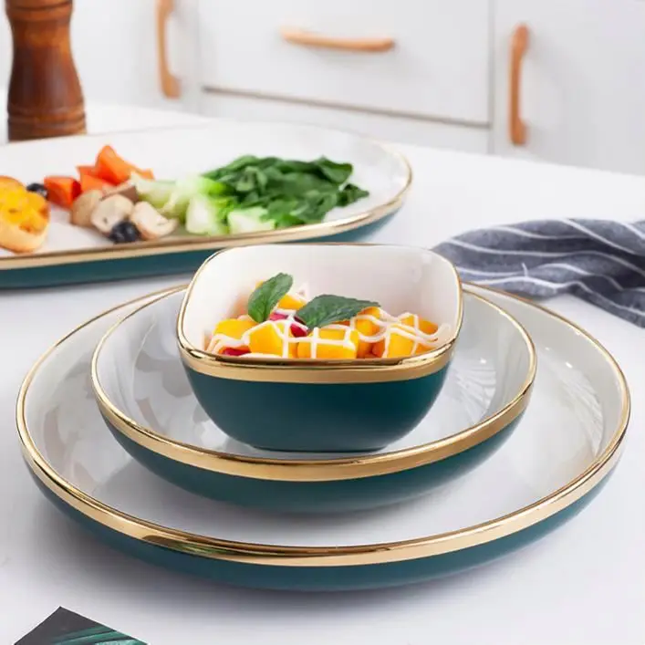 The Lasted Hot sale Top quality European style dinnerware black With Wholesale Price