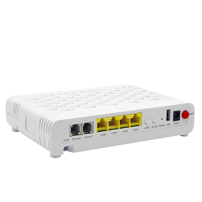  Недорогой ZTE EPON использованный ONU F460 V5.0/V5.2 4FE + WIFI мост PPPoE/route английская прошивка ONT работает на olt v-sol hdv c300