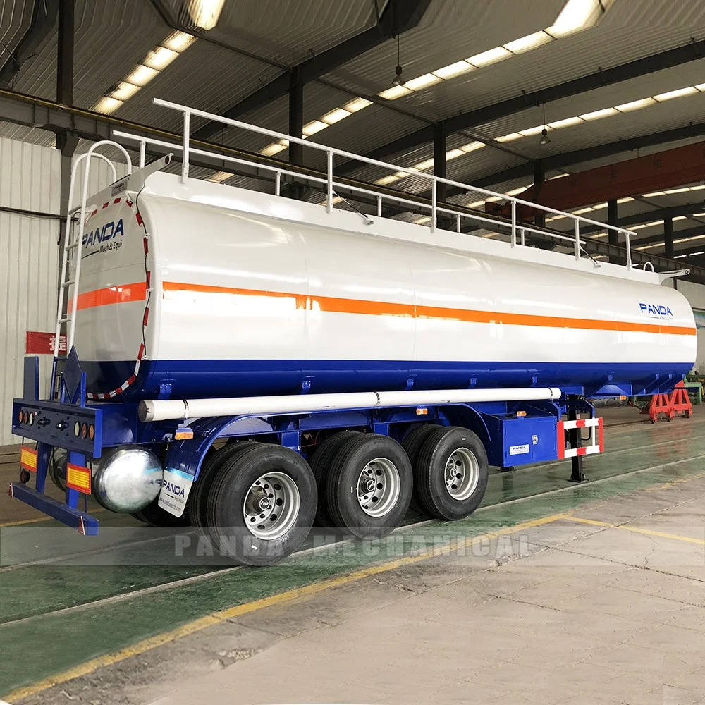 Panda Brand 2-3 axles Liquid Type Ship Heavy Fuel Oil Storage Tank Truck Semi Trailer with Pump for Sale
