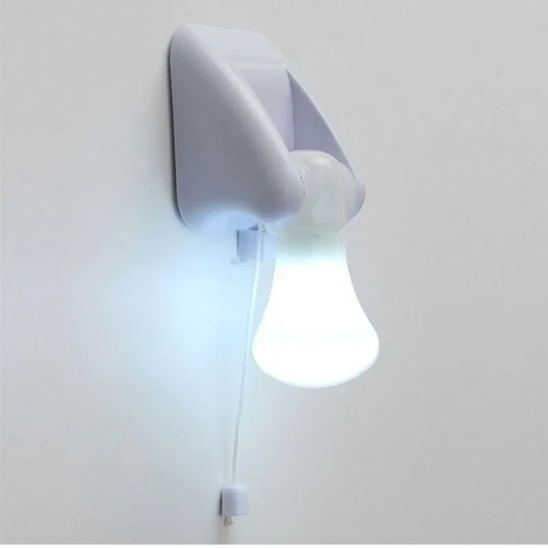 Timjay Cabinet Table Lamp Self Adhesive Bulb Home Toilet Bedroom Lighting Battery Operated LED Drawstring Wall Night Lights