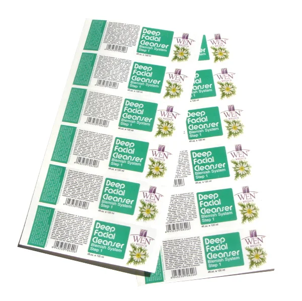 Custom Print Stickers Waterproof  Cosmetic Cosmetic Product Labels