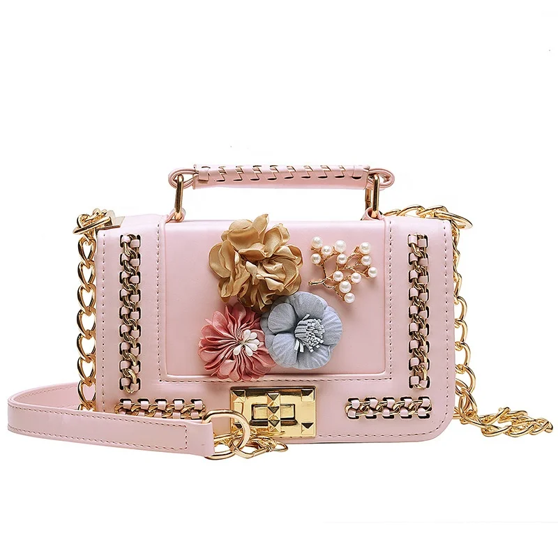 Quickly dropshipping handbag designer ladies 3D flower vase handbag woman bags luxury handbags