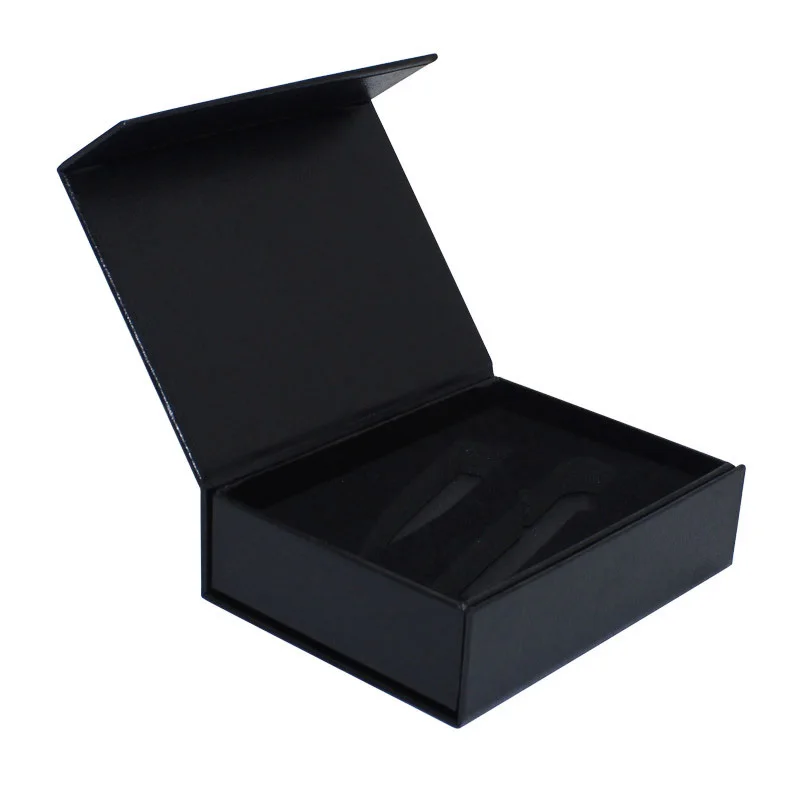 Wholesale Custom Logo Black Cardboard Box Packaging Gift Boxes Magnetic Cardboard Box