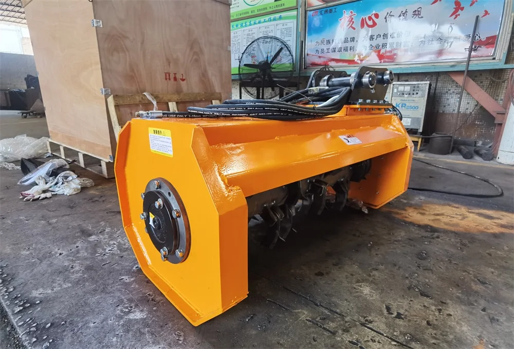 Flail mower for 9 tons 24 sets of blades excavator rotatory brush cutters boom mowers