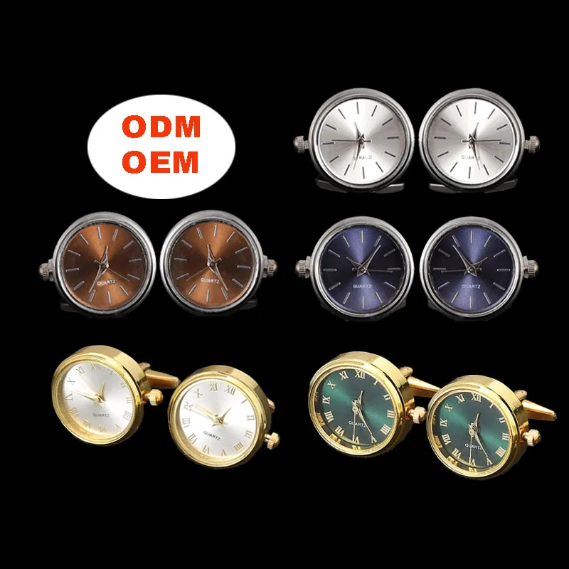 ODM/OEM Latest Style Watch Stainless Steel Cufflinks Luxury Cufflinks for Men Cufflinks