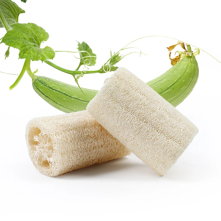 Wholesale Bulk Loofah Sponge Natural Raw Material Cellulose Exfoliating Body Luffa Scrubber Sponge Bathing Shower Loofah