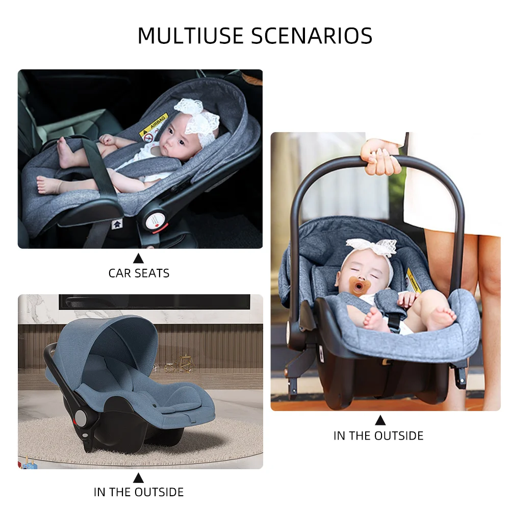 Luxury one-hand foldable baby stroller en 1888 baby stroller 3 in 1 with car seat for 0-3 years old