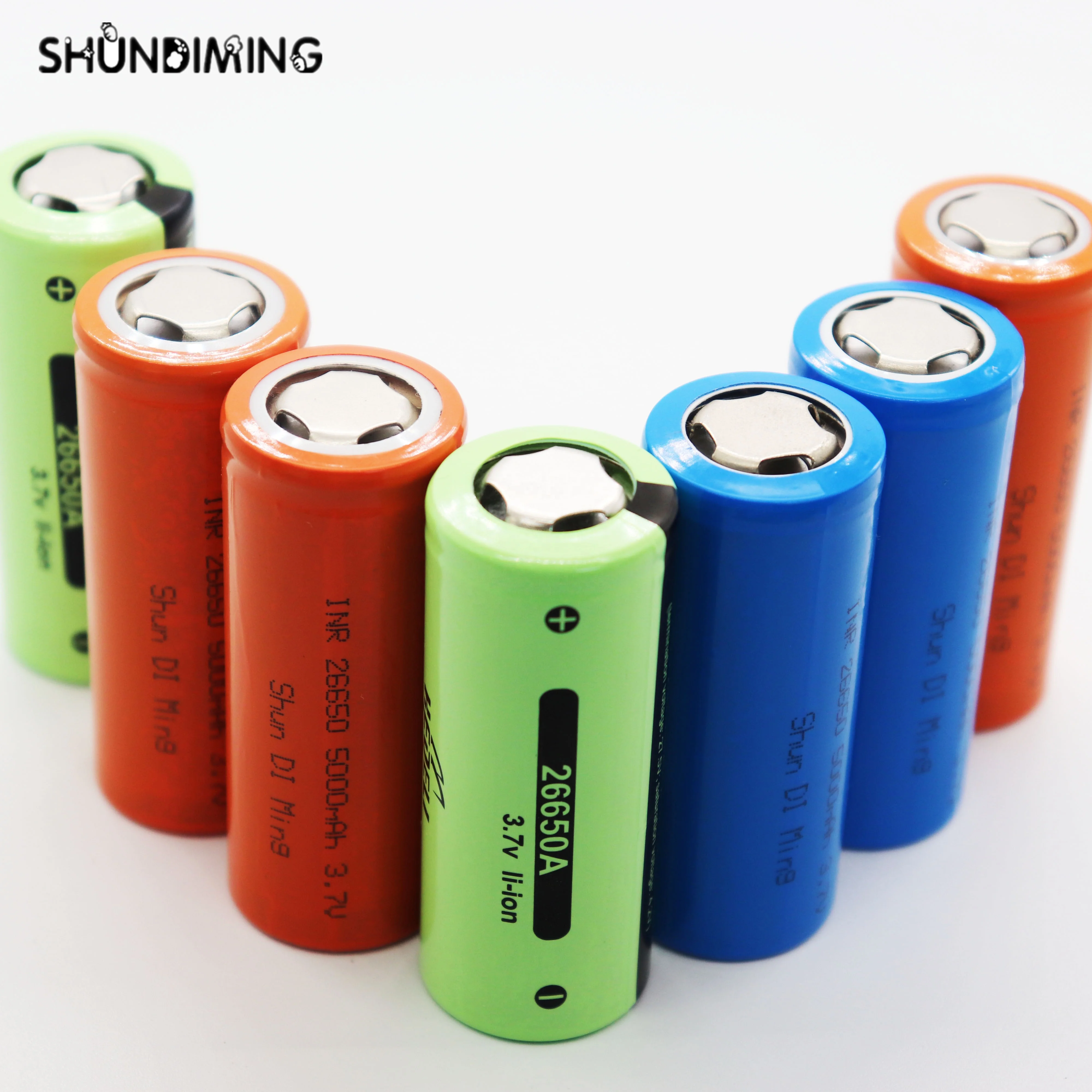 High power electrical battery factory deep cycle life 2000 time 3.7v 26650 battery for flashlight