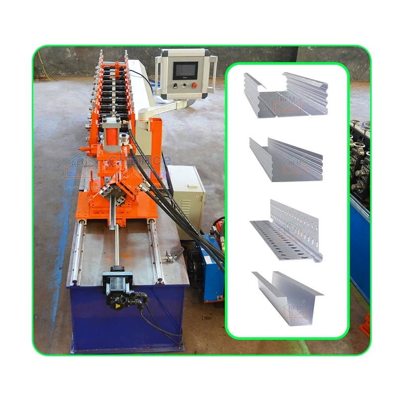 Liming Fully automatic stud keel roll forming machine iron angle keel making machine With Wholesale high quality