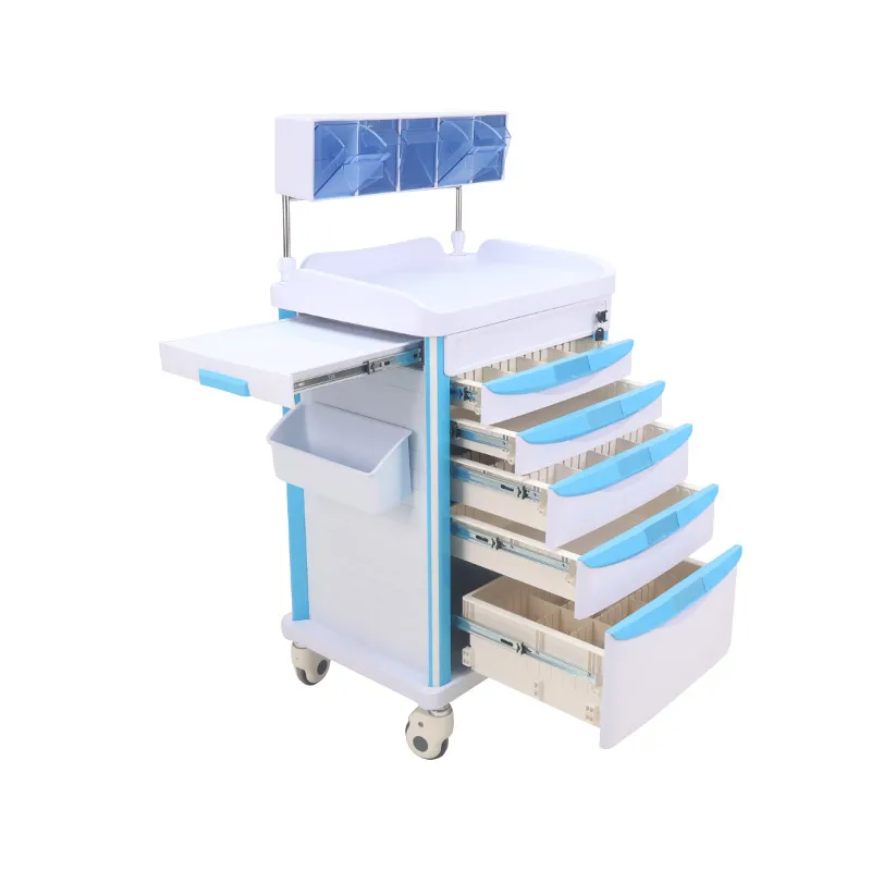 ORP ABS material anesthesia trolley  medical crash cart medical trolley