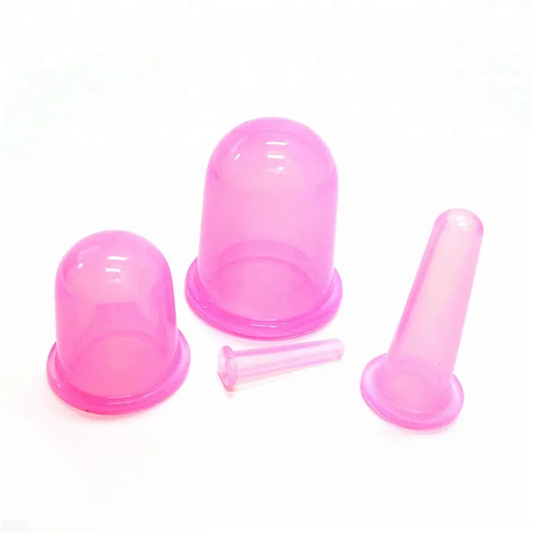 Manual Back and Facial Cupping Therapy Sets Silicone Vacuum Suction Massage Cups