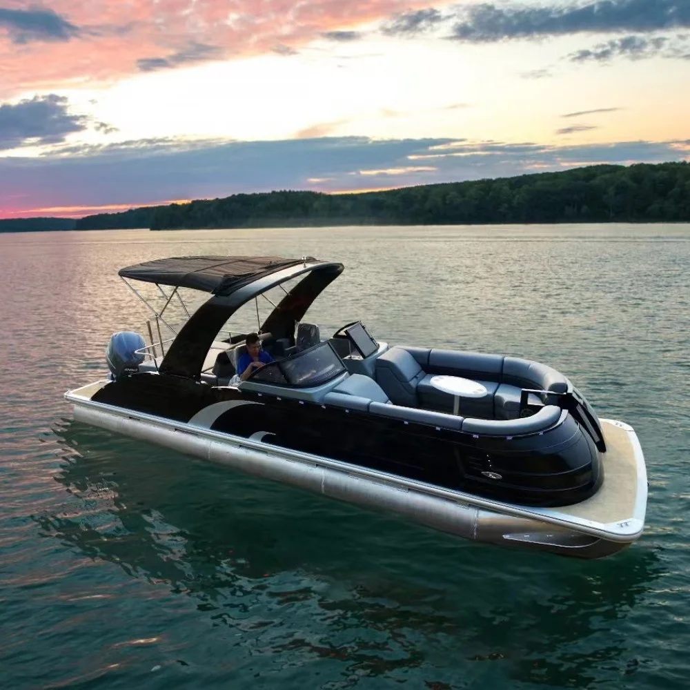 2023 Most Popular Recreation Sports Pontoon Boat High Speed Aluminium Yacht Professional Pontoon Sports Boat
