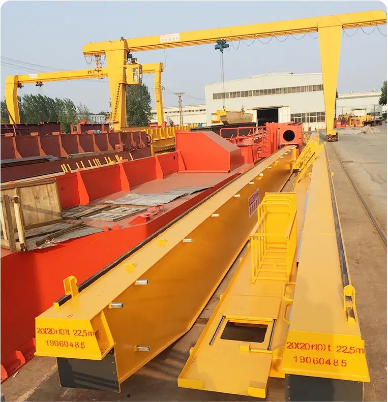 Double Beam Hoist Cranes Cross Travel Bridge Crane Electric hoist double girder bridge crane