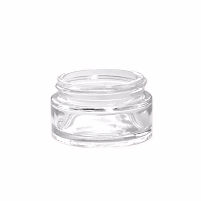 5 ml Clear Eye Cream Glass Jar Mini Face Cosmetic Glass with 37 mm finish