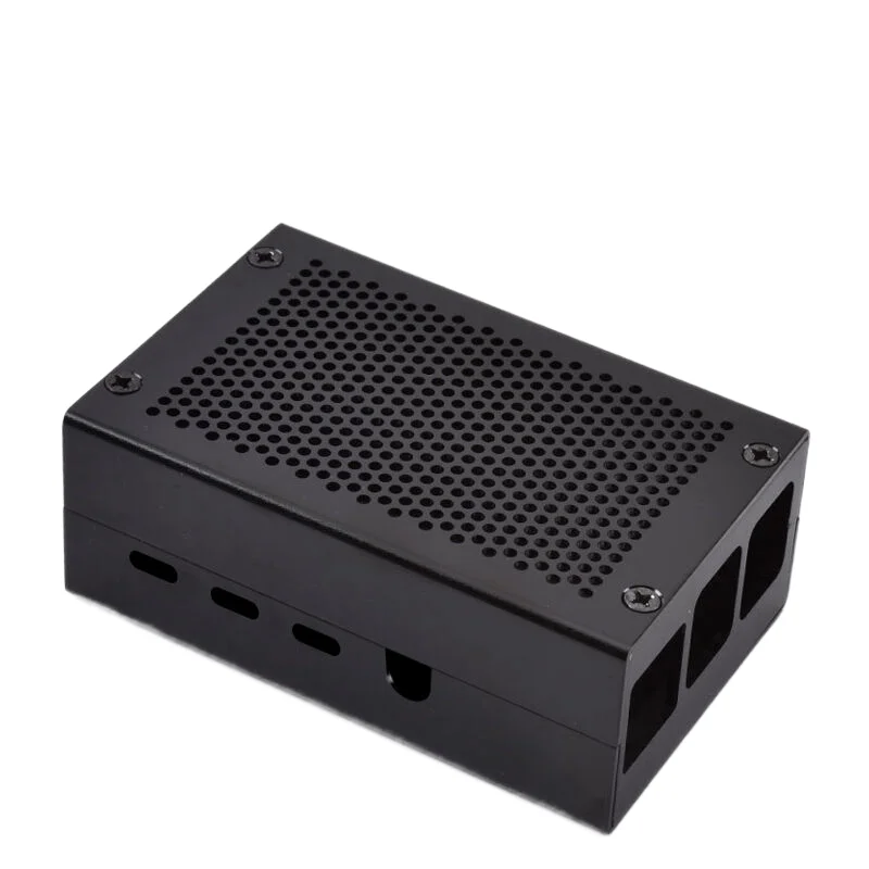 Raspberry Pi 4B Aluminum Mesh Box Raspberry Pi 4th Generation Metal Case With Cooling Fan