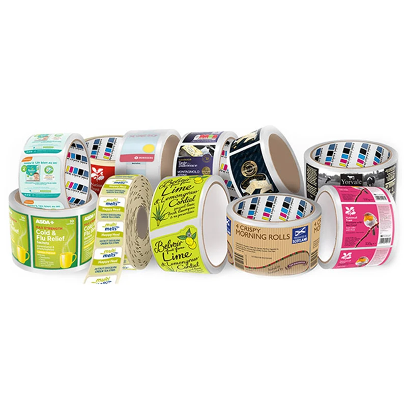 Custom Aluminium Sticker Label Logo Sticker Rolls PVC Vinyl Film for Brand Advertising Commercial Household Design