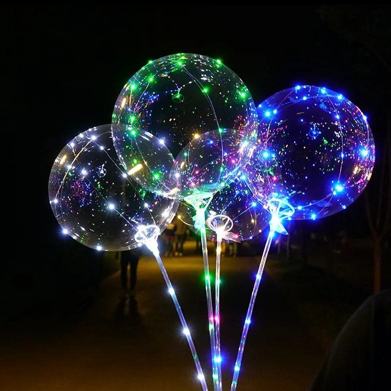 LED Lighting Party transparent latex balloon