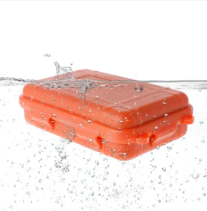 EDC Portable Small Outdoor Waterproof Shockproof Storage Enclosure Airtight Survival Container Box