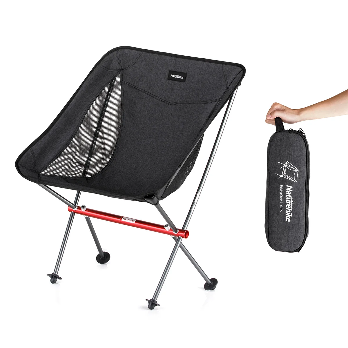 Naturehike YL05 Portable Ultralight Collapsible folding Moon Camping Chair for Hiking Travel Hunting Fishing
