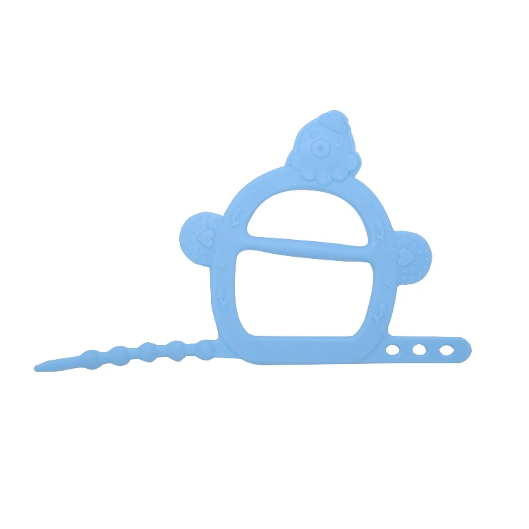 
Wholesale Customized Baby Chewable Silicone Teether Bpa Free Teething Bracelet Toy 