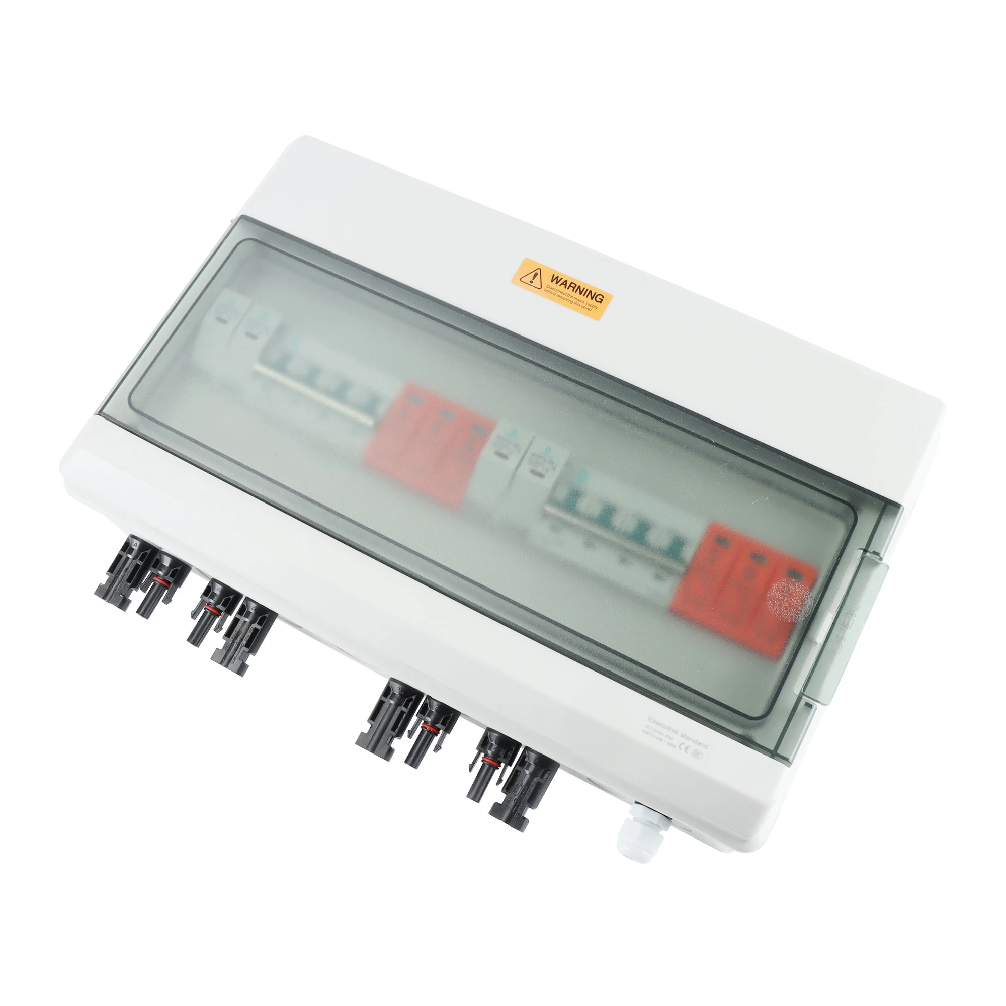 WSDB-PV2/2 IP65 2 IN 2 OUT 2 Strings Array 16A 1000V DC Solar PV Combiner Box for solar system