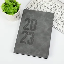 English 2023 Spanish schedule book 365 days soft leather journal notebook diaries and organizers journal a5 planner