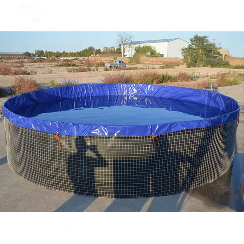 High quality 1000 L to 500000 Liters  foldable  fish farming tanks for outdoor and indoor