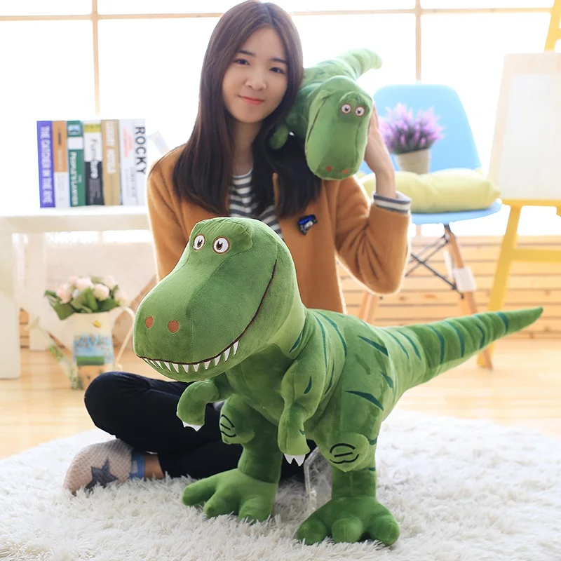 China Factory Custom Wholesale cute stuffed animal plush soft dinosaur toy for kids