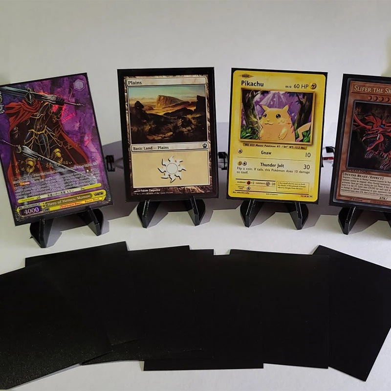 Wholesale Premium PP Yu-Gi-Oh Trading Black Card Sleeves Clear Matte Game Yugioh  Plastic Cards Sleeves