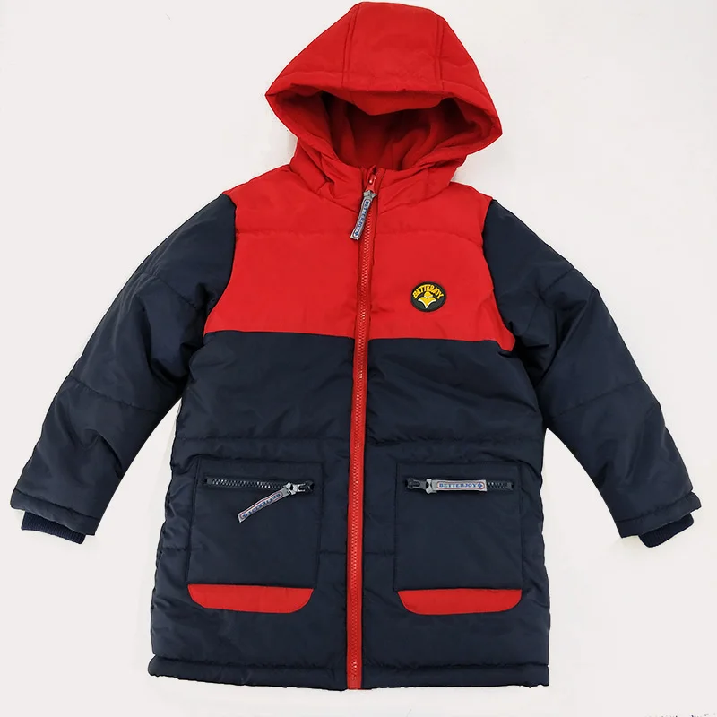 
Hot design boys puffy crop kids hooded padded down jackets for winter 