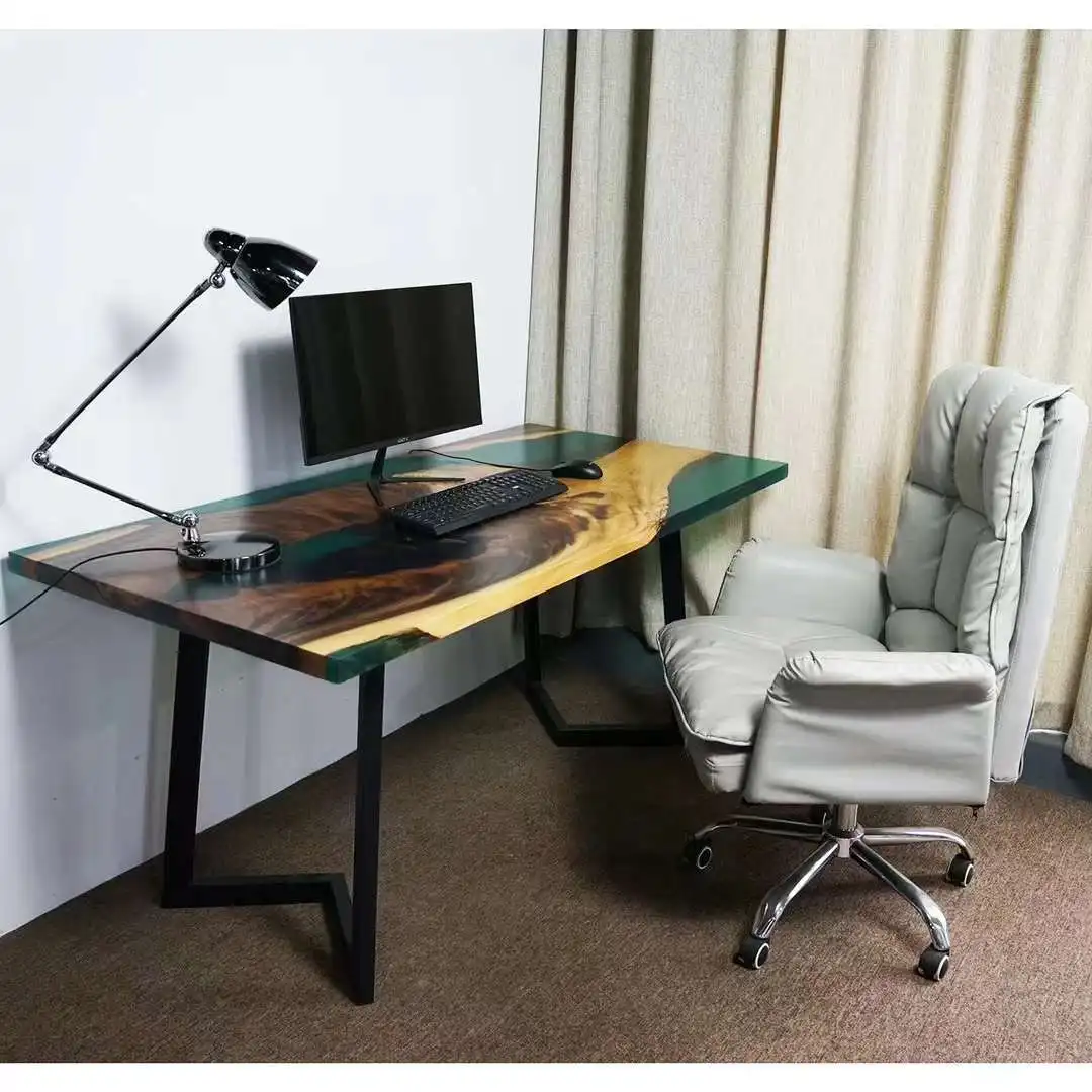 Южноамериканский чайный столик из ореховой смолы, речной, x см