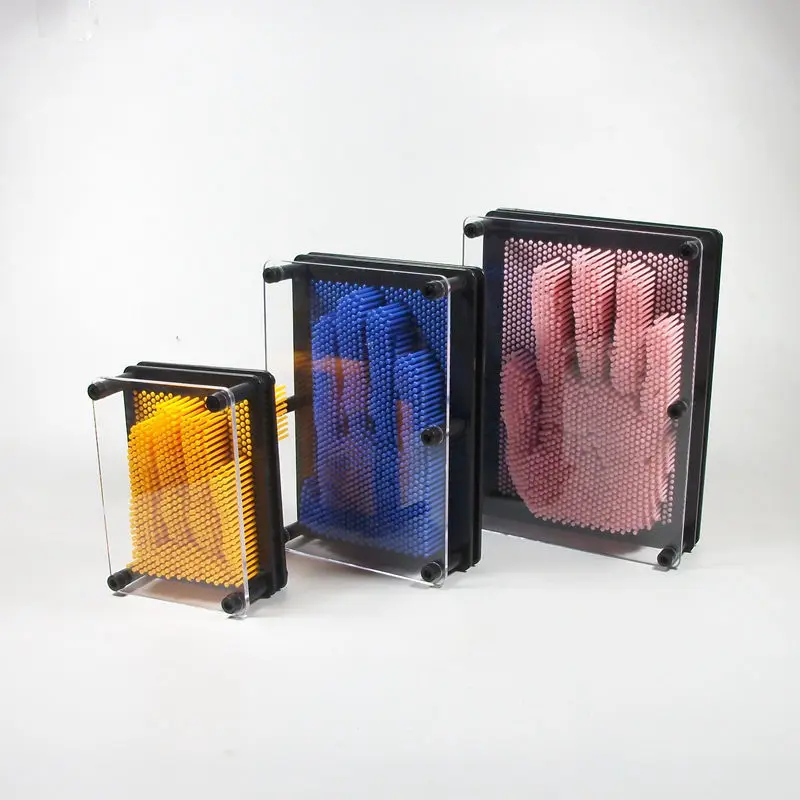 Pin Art 3D Sculpture DIY Needle Carving Magic Figurine Mold Desk Toy Decoration Hogar Maison Decorative Room Ornament Home Decor