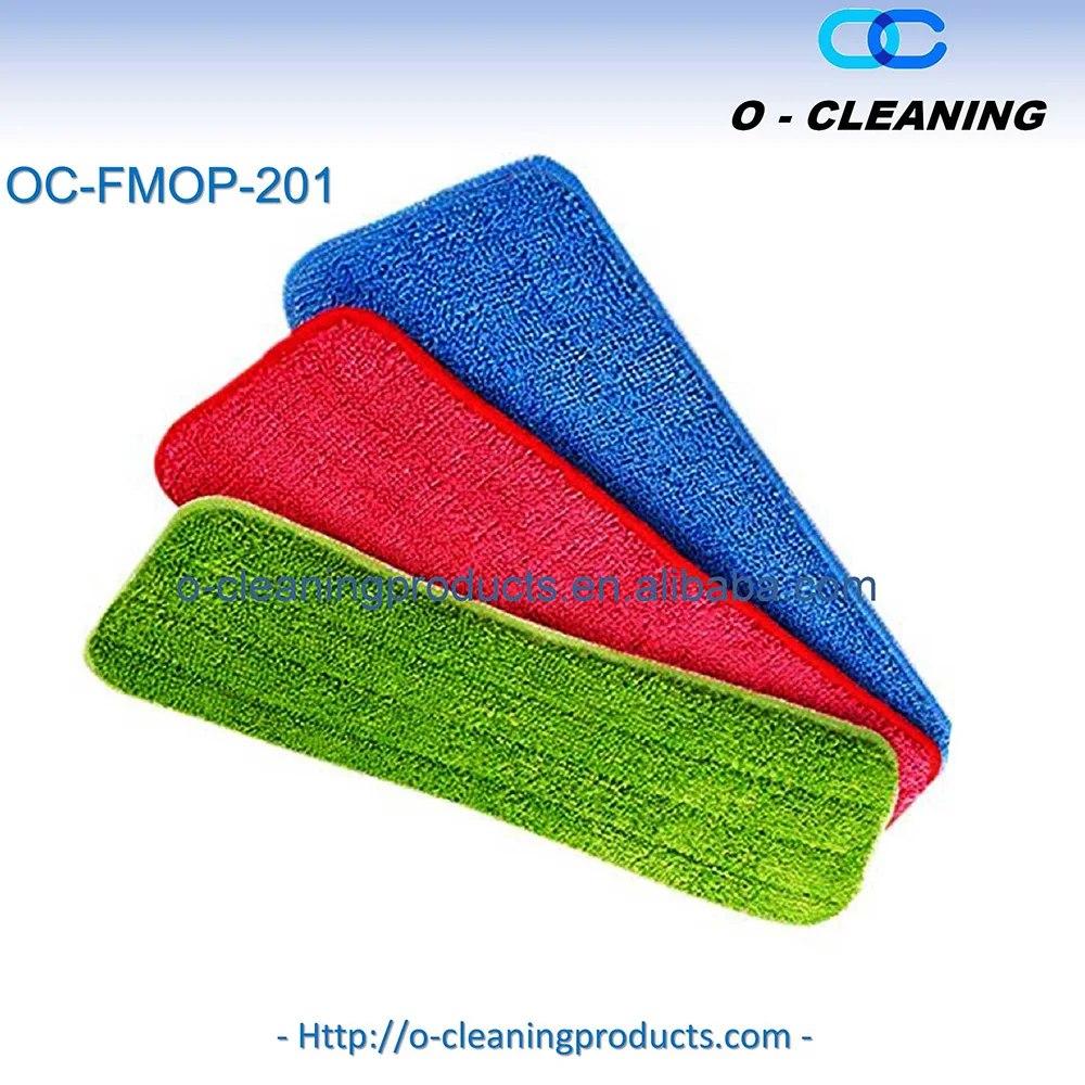 O-Cleaning Reinforced Soft Microfiber Spray Flat Mop Pad,Wet/Dry Floor Cleaning Mop Refill,Reusable Thick Dust Replacement Head