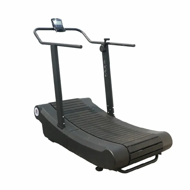 Manufacture fitness non-motorized speed fit treadmill self-generated curve treadmill with resistance