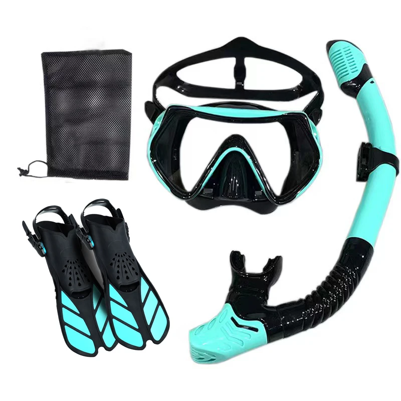 Factory wholesale good price custom logo high quality long blade under water TPR rubber snorkeling swimming flippers diving fins
