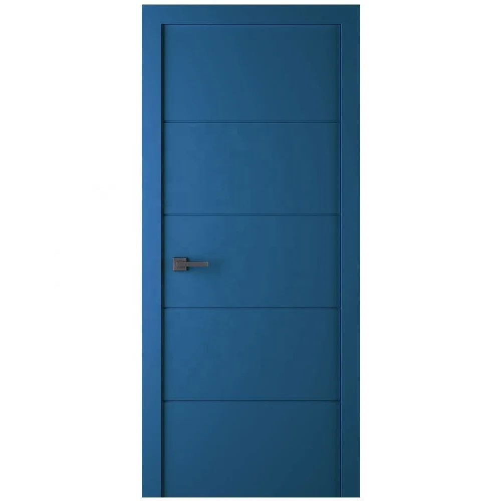 Good quality of PVC laminated design solid wood internal MDF doors