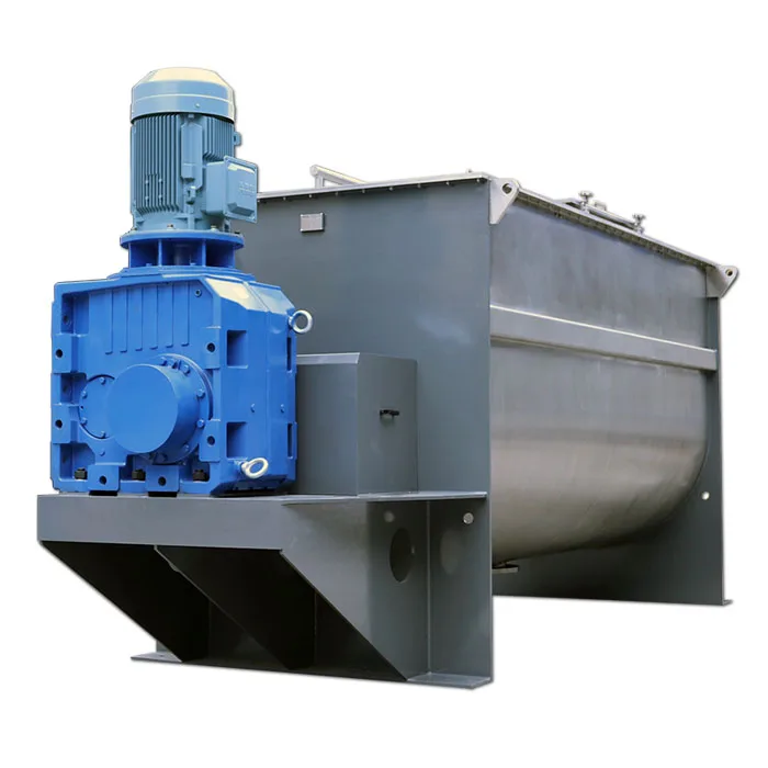 Low Noise Commercial Putties Chemical Powder Horizontal Ribbon Mixer