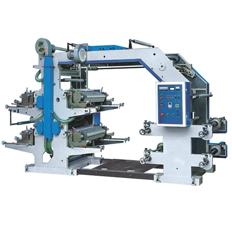 polypropylene bag/cellophane and roll paper 4 Color flex printing machine