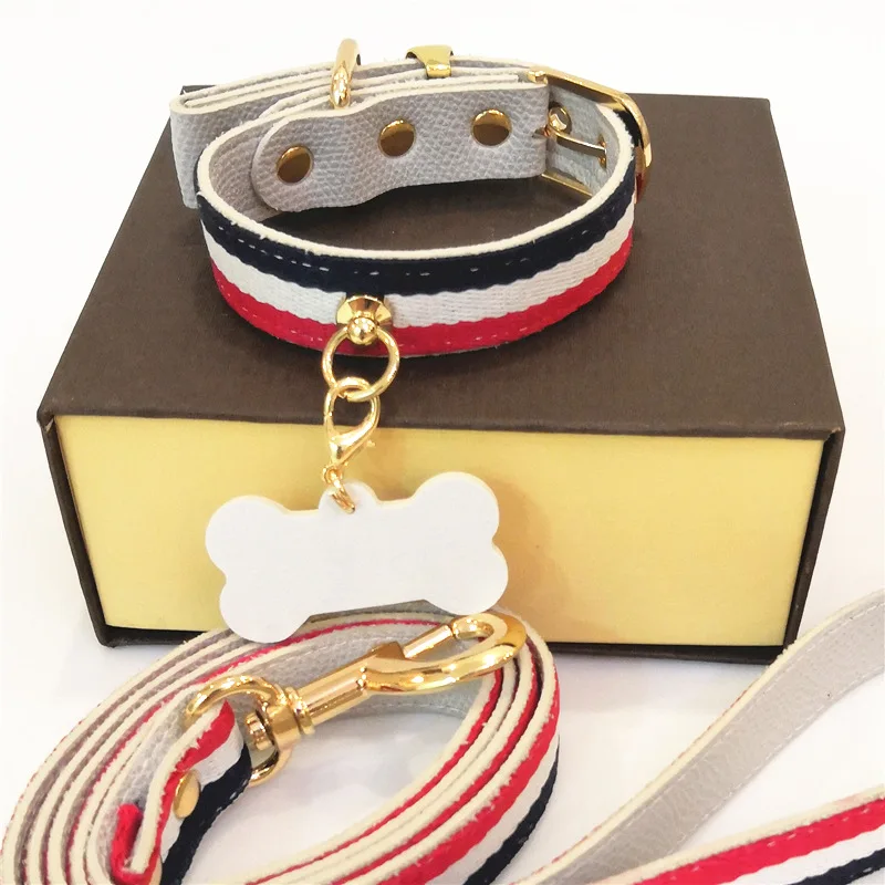 Cute customized leather dog collar classic leather dog collar