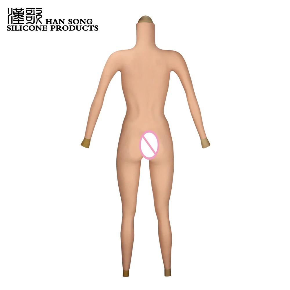 Silicone Full Bodysuit With Arm For Transgenders Drag Queen Breast Plate Forms With  Fake Vagina Panties