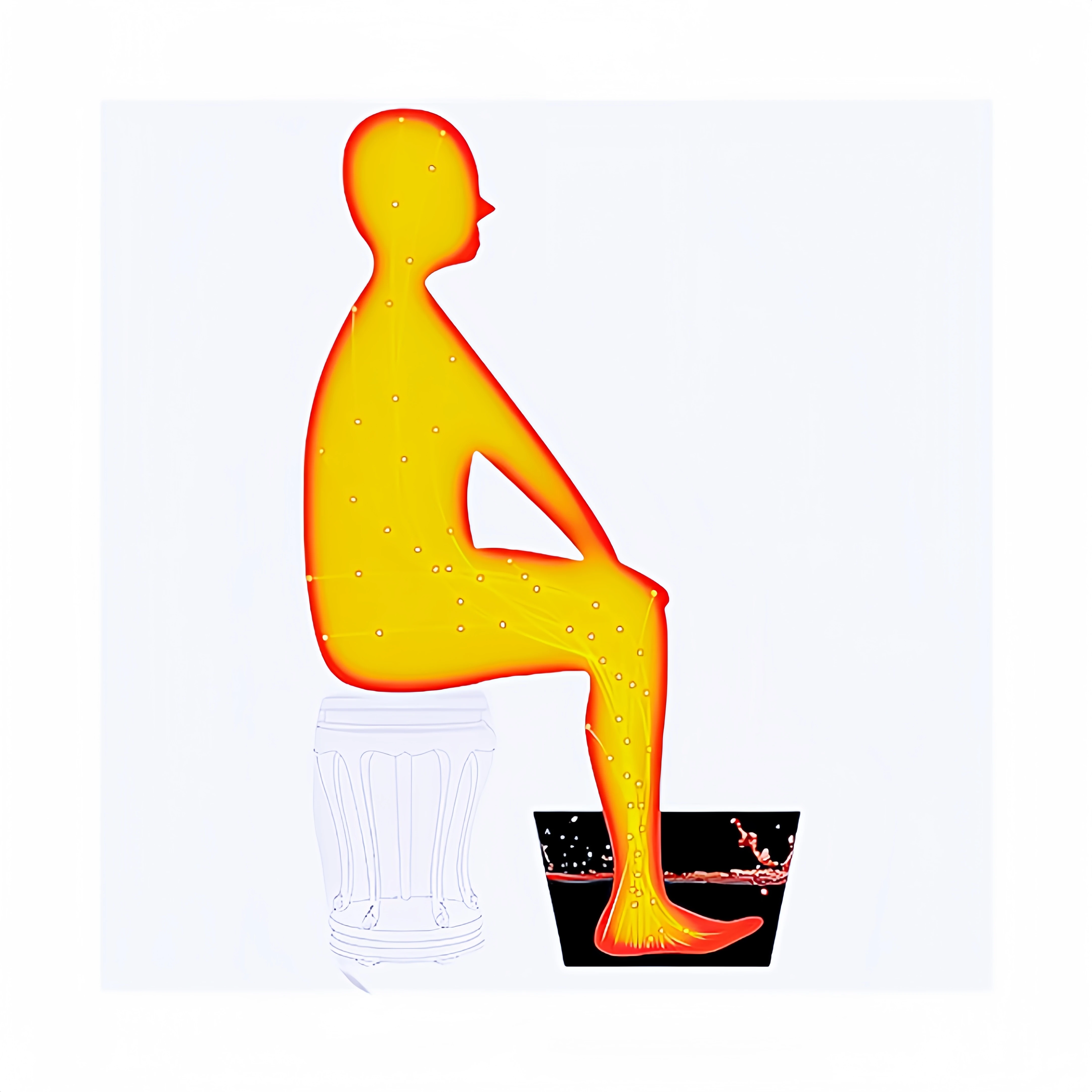 SIJI-QIAI Moxa foot bath bag/Pure Natural Moxa medicated bath package/Moxa leaf foot bath bag