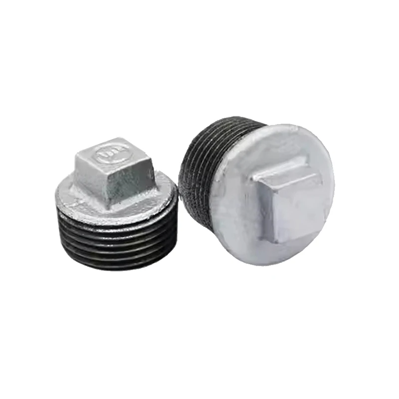 Wholesale Malleable Iron Pipe Fittings Hot Dip Galvanized  Plug  For Oil Water Gas