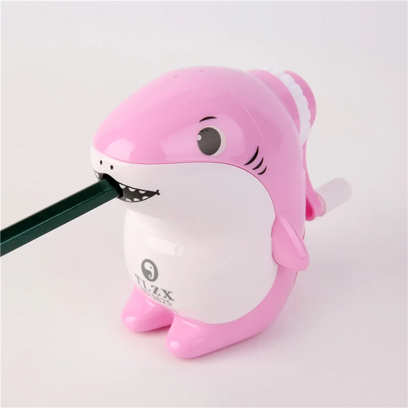 Большая емкость коробка для бритья карандашей в форме акулы милые студенческие канцелярские принадлежности мультяшный медведь бритва